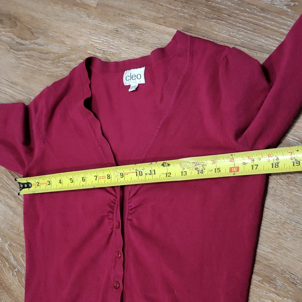 (S) cleo Minimalist Nylon Rayon Cardigan Solid Color Modest Comfy Soft - Picture 7 of 10
